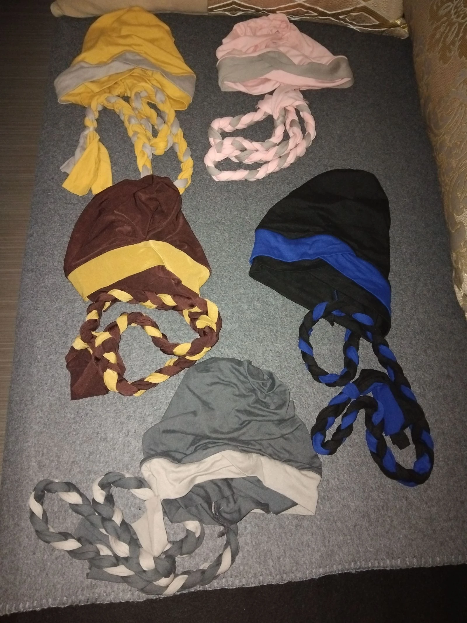 Lot de 5 turban a noué